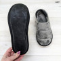 Тапочки домашние мужские Белста серые велюровые с задником 3477