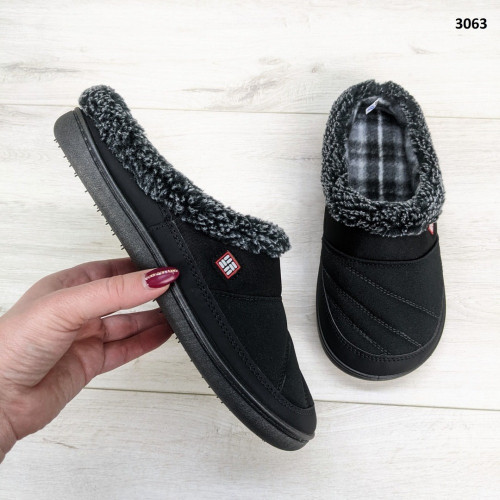 Тапочки чоловічі домашні чуні Dago Style чорні 3063
