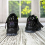 Ботинки детские зимние для девочки черные с золотыми вставками спортивного плана Jong Golf 1608
