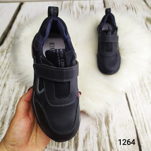 Кросівки дитячі чорні для хлопчика Kimboo 1264