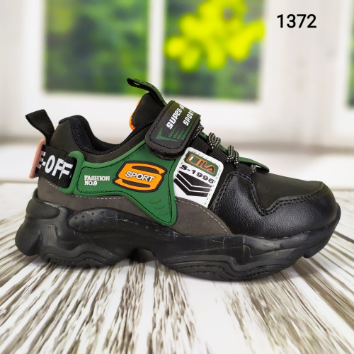 Кросівки дитячі чорні для хлопчика BBT Kids 1372