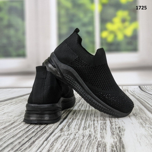 Кросівки дитячі для дівчинки чорні зі стразами Little Faiyry 1725