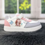 Кросівки дитячі для дівчинки білі з сірим Ashiguli 5155