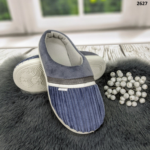 Тапочки домашні жіночі теплі Dago Style сині без запаху 2627