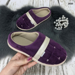 Тапочки домашні жіночі теплі Dago Style фіолетові 2650