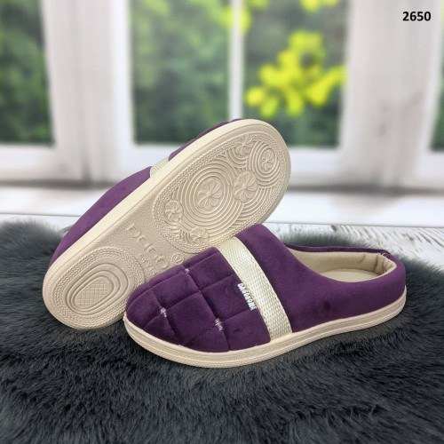 Тапочки домашні жіночі теплі Dago Style фіолетові 2650