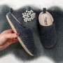 Тапочки жіночі повстяні для ламінату Progress сірі 4236