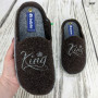 Тапочки мужские фетровые для паркета Inblu коричневые King 3437
