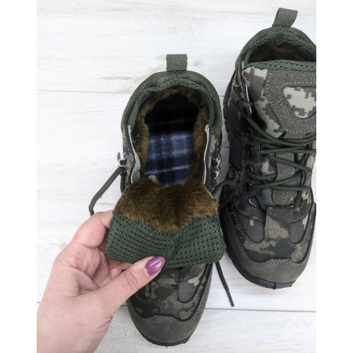 Черевики чоловічі зимові хакі Даго 3470_2