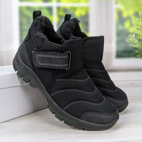 Черевики чоловічі зимові з липучкою на хутрі Dago Style 3062_5