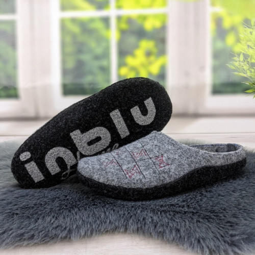 Капці жіночі кімнатні фетрові для ламінату Inblu сірі 4278