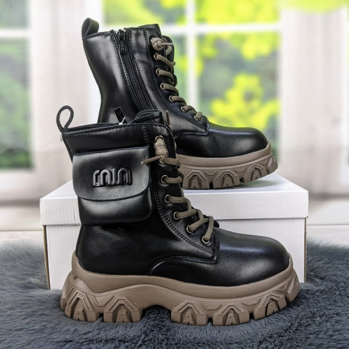 Черевики зимові для дівчинки чорні підліткові Jong Golf 5221