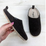 Тапочки чоловічі фетрові для паркету Progress коричневі 3632