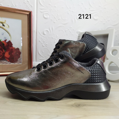 Жіночі шкіряні кросівки бронзові BRONI 2121