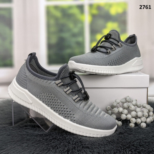 Кросівки жіночі текстильні сірі весняно-літні Dago Style 2761
