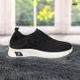 Кроссовки женские текстильные черные со стразами Fashion 4081