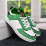 Кросівки кеди жіночі білі із зеленим Swin-shoes 4218
