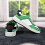 Кросівки кеди жіночі білі із зеленим Swin-shoes 4218