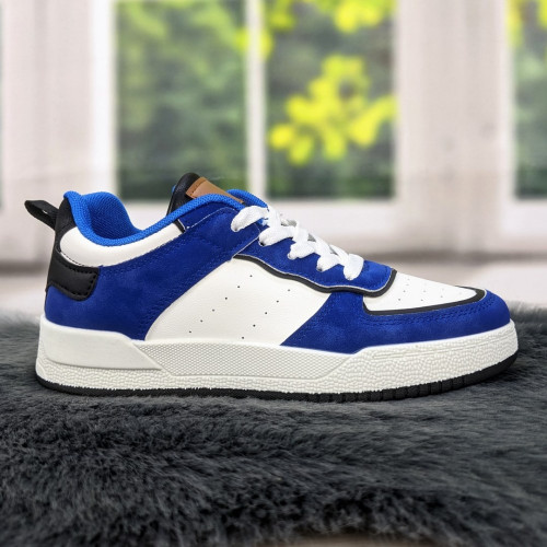 Кросівки кеди жіночі білі із синім Swin-shoes 4218