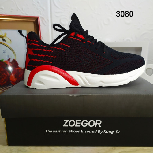 Мужские текстильные кроссовки черные ZOEGOR 3080