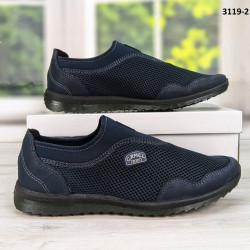 Кросівки мокасини чоловічі сітка сині Dago Style 3119-2