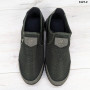 Кроссовки мокасины мужские хаки сетка Dago Style 3127-2