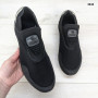 Кросівки чоловічі мокасини літні сітка чорні Dago Style 3542
