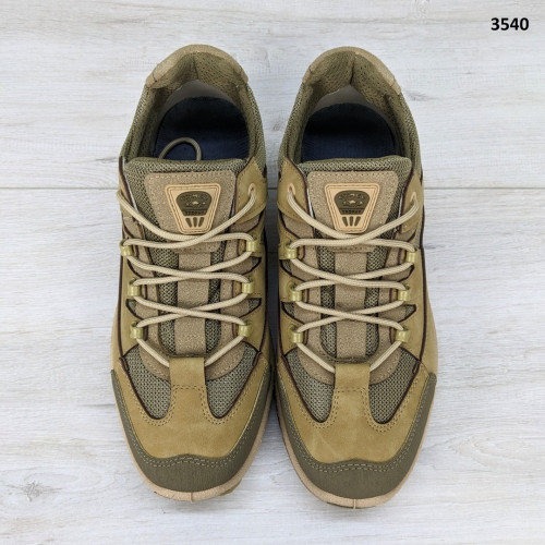 Кросівки чоловічі екошкіра із сіткою пісочного кольору Dago Style 3540