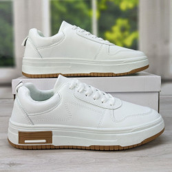 Кроссовки кеды мужские белые демисезонные Swin-shoes 3635