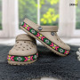 Сабо крокси жіночі кавові з яскравим візерунком вишиванка Dago Style 2494_2
