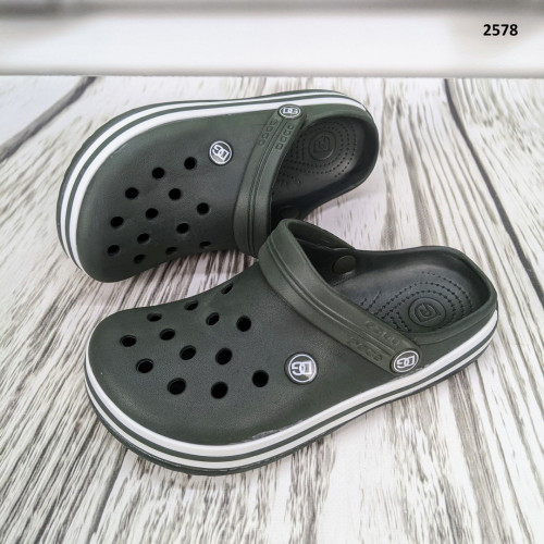 Сабо крокси жіночі піна кольору хакі Dago Style 2578