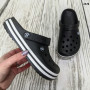 Сабо кроксы женские черные Dago Style 2578