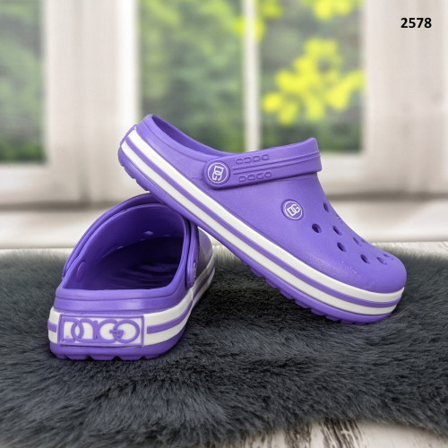 Сабо крокси жіночі фіолетові Dago Style 2578