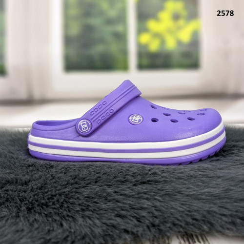Сабо крокси жіночі фіолетові Dago Style 2578