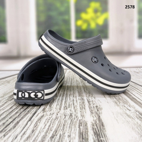 Сабо кроксы женские серые Dago Style 2578