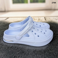 Сабо кроксы женские светло-голубые на балоне Dago Style 2794