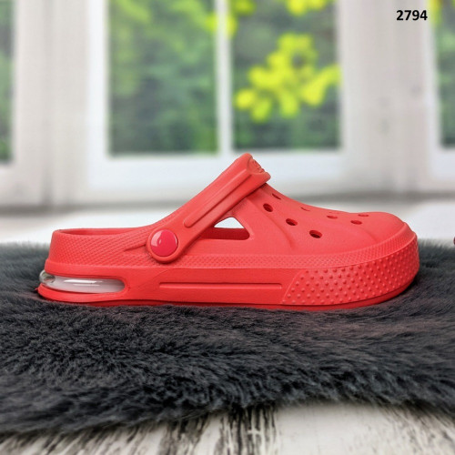 Сабо крокси жіночі червоні на балоні Dago Style 2794