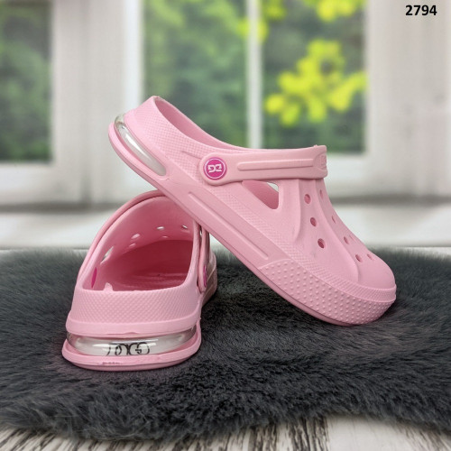 Сабо крокси жіночі рожеві на балоні Dago Style 2794