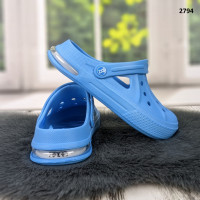 Сабо кроксы женские голубые на балоне Dago Style 2794