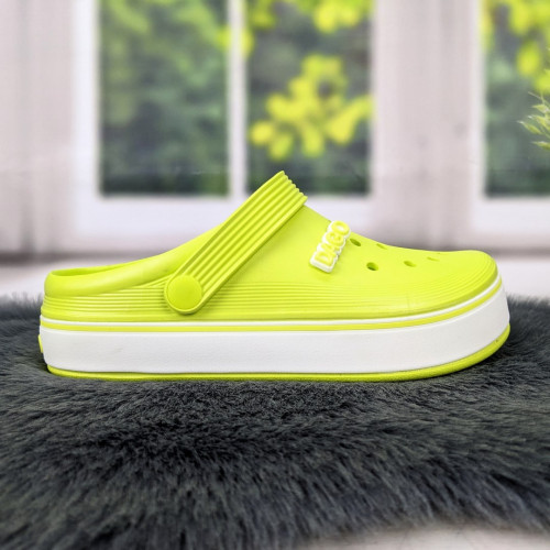 Сабо кроксы женские пена лимонные Dago Style 4363