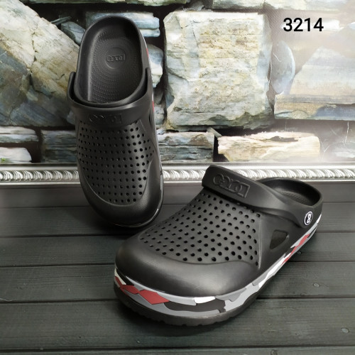 Чоловічі сабо крокси чорні Dago Style 3214