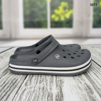 Сабо чоловічі пінка крокси сірі Dago Style 3272
