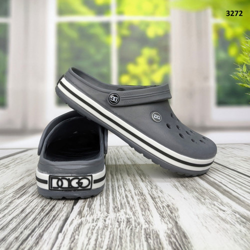 Сабо чоловічі пінка крокси сірі Dago Style 3272