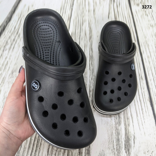 Сабо чоловічі пінка крокси чорні Dago Style 3272