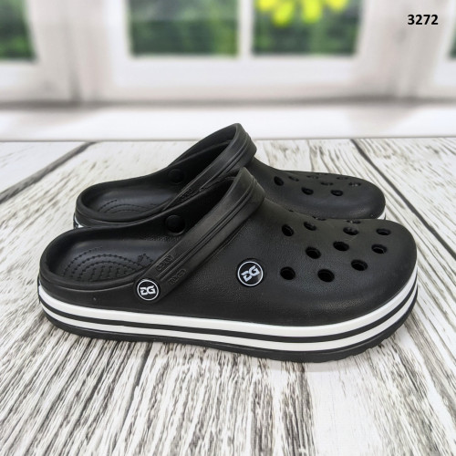 Сабо чоловічі пінка крокси чорні Dago Style 3272