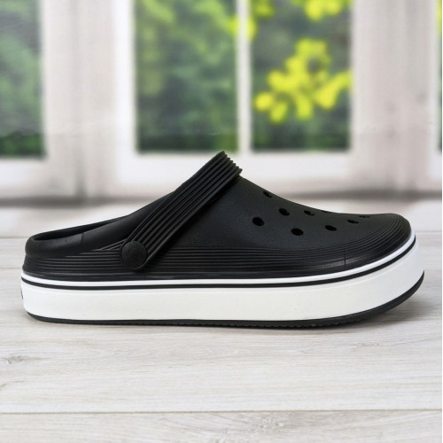Сабо чоловічі пінка крокси чорні Dago Style 3695