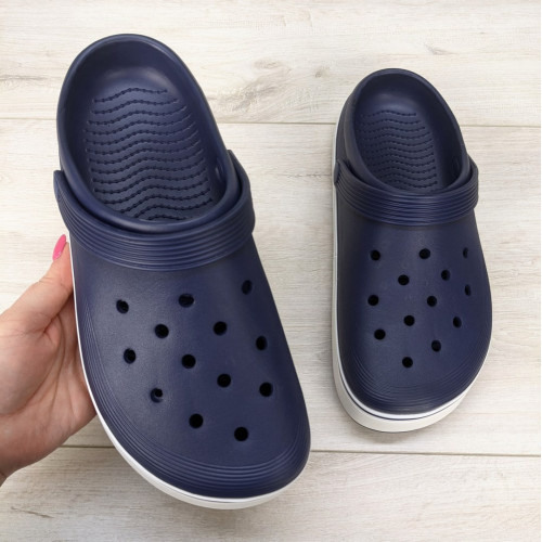 Сабо чоловічі пінка крокси сині Dago Style 3695