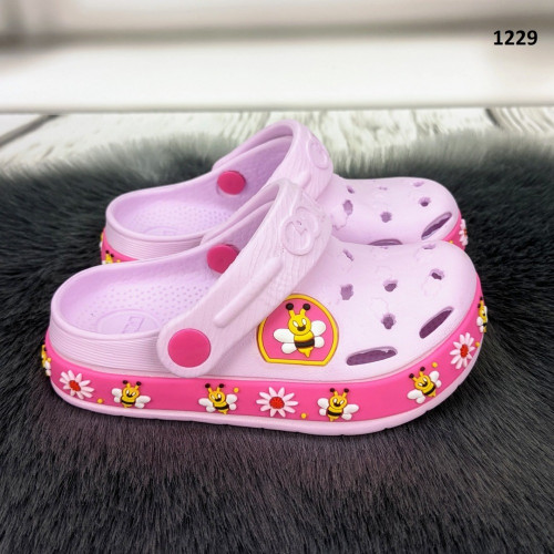 Крокси сабо дитячі для дівчинки бузкові Dago Style 1229