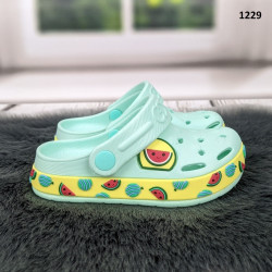 Кроки сабо дитячі для дівчинки м'ятного кольору Dago Style 1229