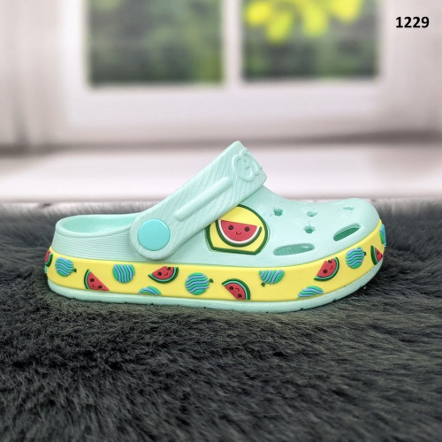 Кроки сабо дитячі для дівчинки м'ятного кольору Dago Style 1229